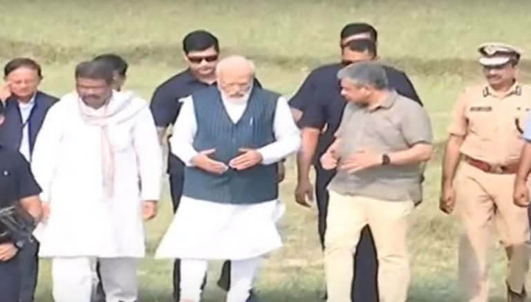 PM Narendra Modi Visits Triple Train Crash Site In Odisha, Reviews Situation