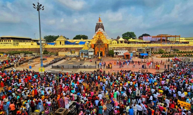 Thousands Throng Puri Jagannath Temple For Nabajoubana Darshan Ahead Of Rath Yatra