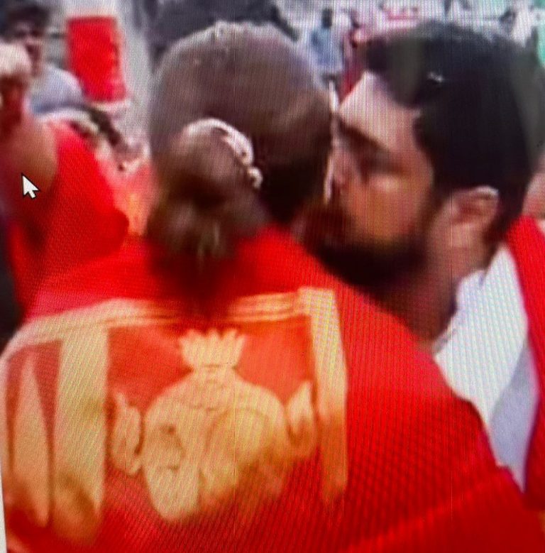 Adipurush Director Om Raut Kisses Kriti Sanon At Tirupati Temple, Sparks Controversy