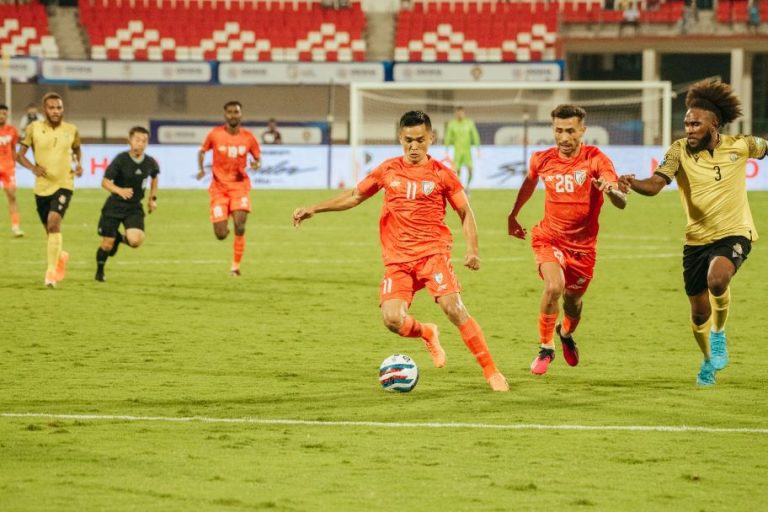 Sunil Chhetri scores India's winner