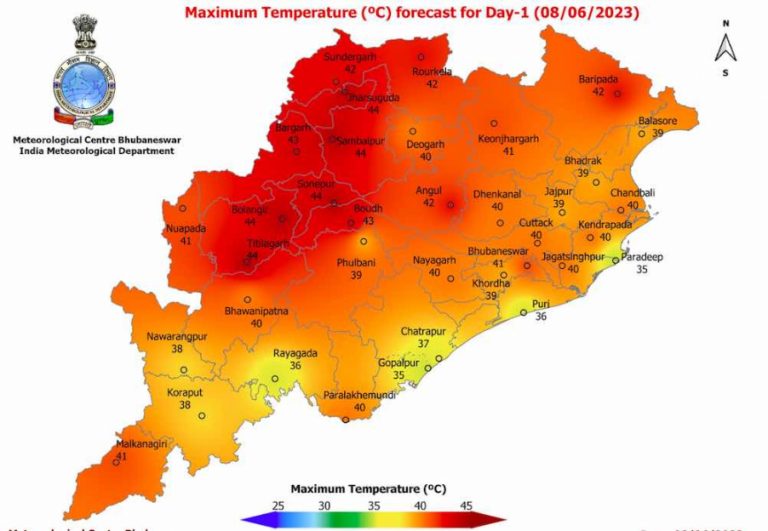 Heatwave: Mercury Likely To Soar To 44°C At 5 Places In Odisha Today; 45°C Tomorrow