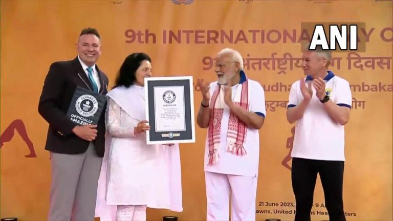 UN yoga event Guinness world record