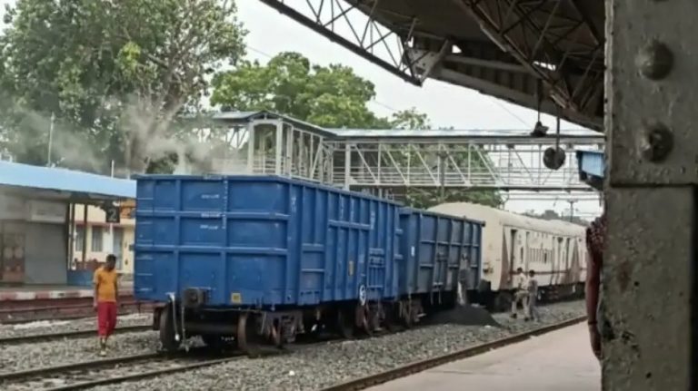 Smoke Emanates From Goods Train In Odisha”s Balasore