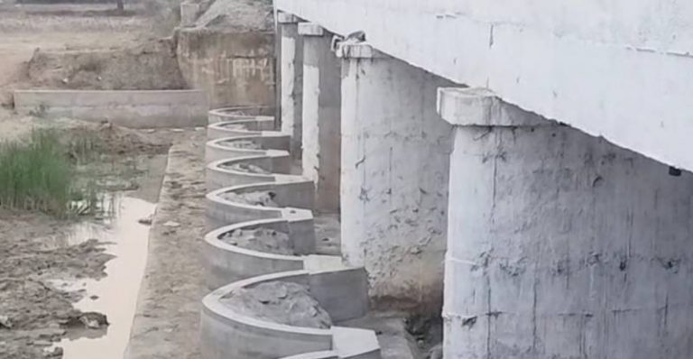 bag explosion under bridge