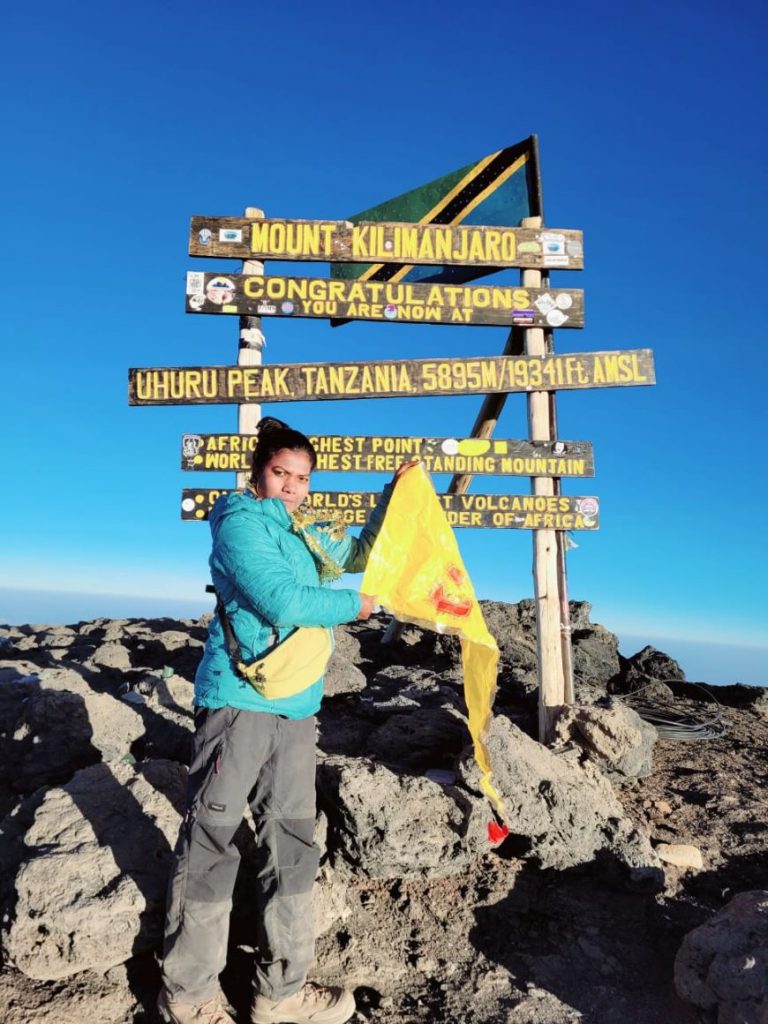 Anita Swain climbs Kilimanjaro