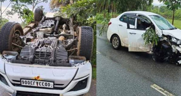SUV Overturns While Carrying Missing School Students Of Bhubaneswar Who Were Found In Titlagarh