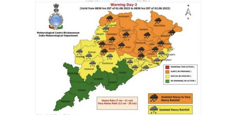 Depression Over Bay In 12 Hours, Rain Intensity To Increase In Odisha; IMD Issues Orange Alert