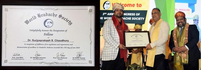 World headache society honour