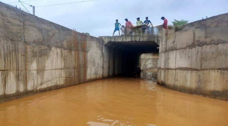 flooded underpass