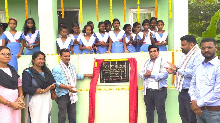 AM/NS India Constructs New Toilet Block At School In Odisha’s Jagatsinghpur