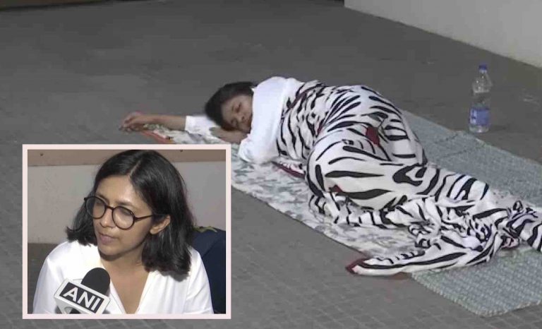 Delhi Minor Girl Rape Case: DCW Chief Swati Maliwal Continues Dharna After Sleeping At Hospital
