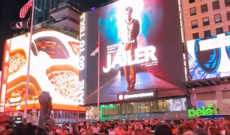 Rajnikanth’s ‘Jailer’ On Times Square Billboard