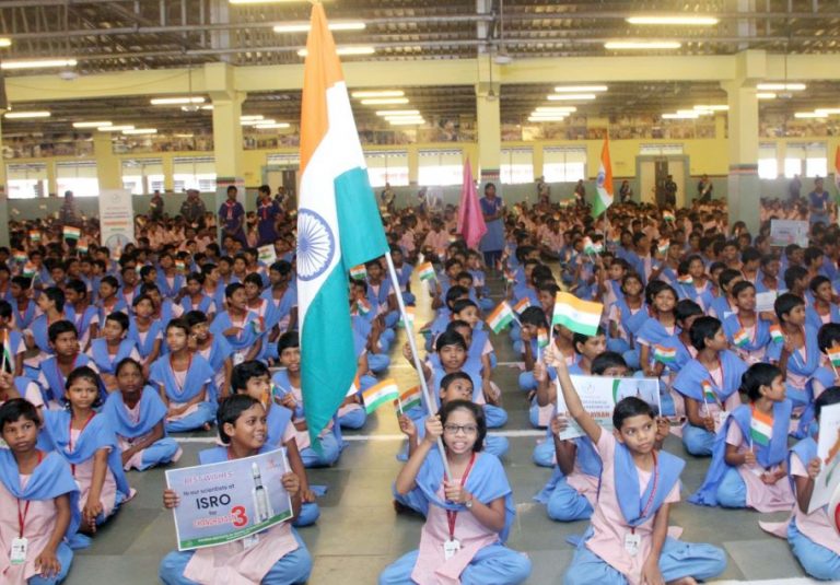 KISS students watch chandrayaan3 landing