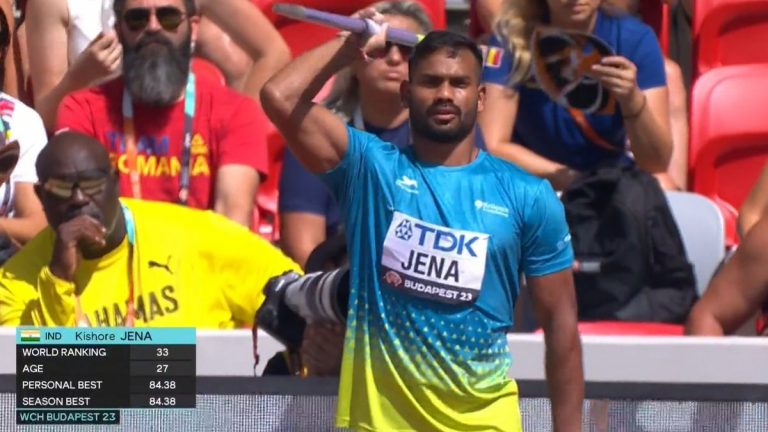 Kishore Jena in javelin final