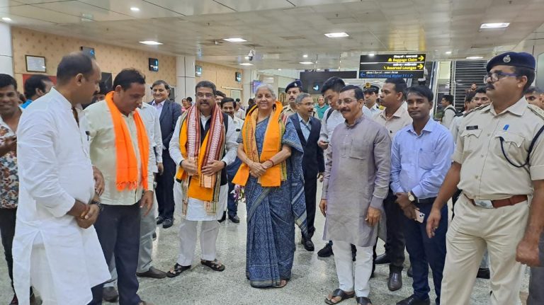 Finance Minister Nirmala Sitharaman Reaches Bhubaneswar On 2-Day Odisha Visit; Attends ‘Shradhanjali Sabha’ At BJP Office
