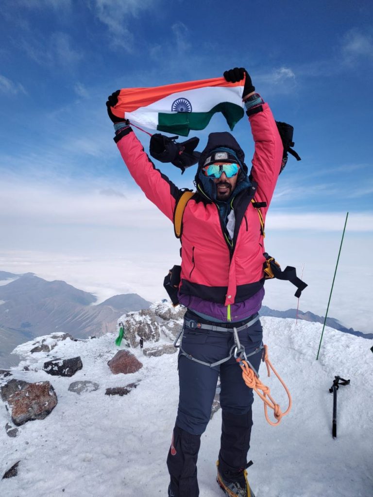Odia Soubhagya Rath atop Mt Elbrus