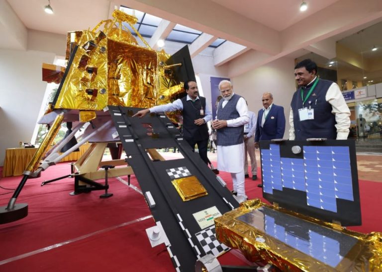 PM Modi at ISRO bengaluru