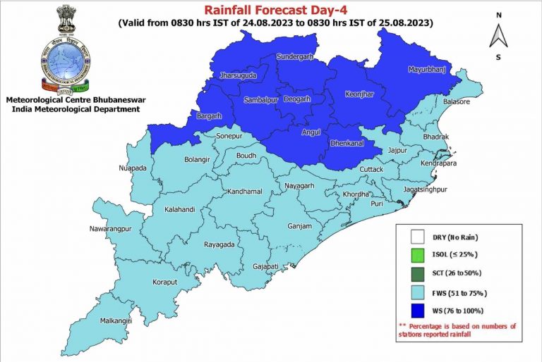 Intensity Of Downpour To Increase In Odisha From Tomorrow; IMD Issues Heavy Rain Warning