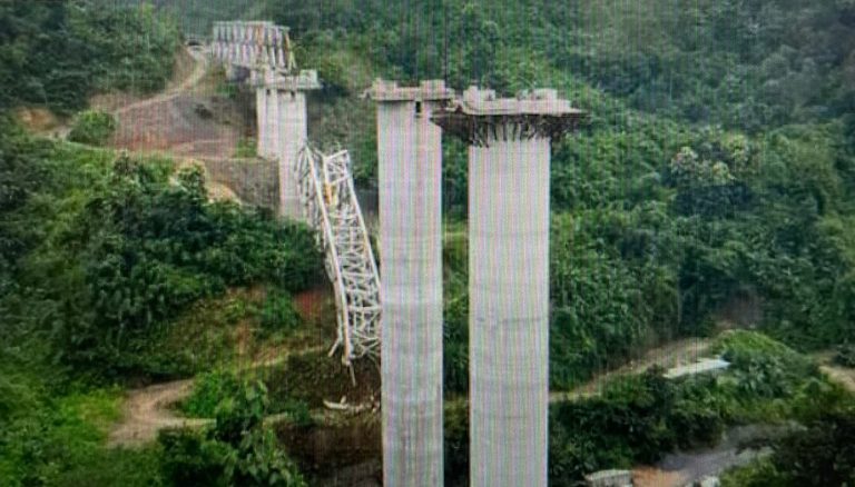 17 Killed After Under-Construction Railway Bridge Collapses In Mizoram
