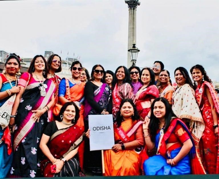 Odisha Sarees In Full Resplendence At United Kingdom’s First Saree Walkathon
