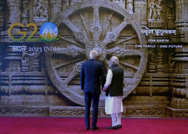 Odisha’s Konark Wheel Replica Backdrop For PM Modi’s Welcome Handshake With G20 Leaders