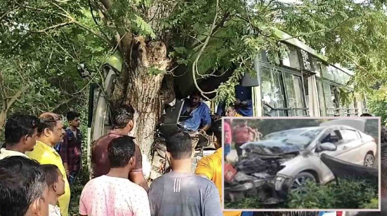 1 Dead, Five Critical In Mo Bus-Car Collision On Puri-Konark Marine Drive In Odisha