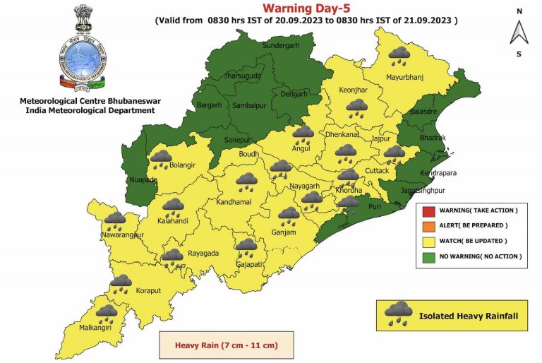 54% More Rain In Sept Till Now; Heavy Downpour May Resume In Odisha Again