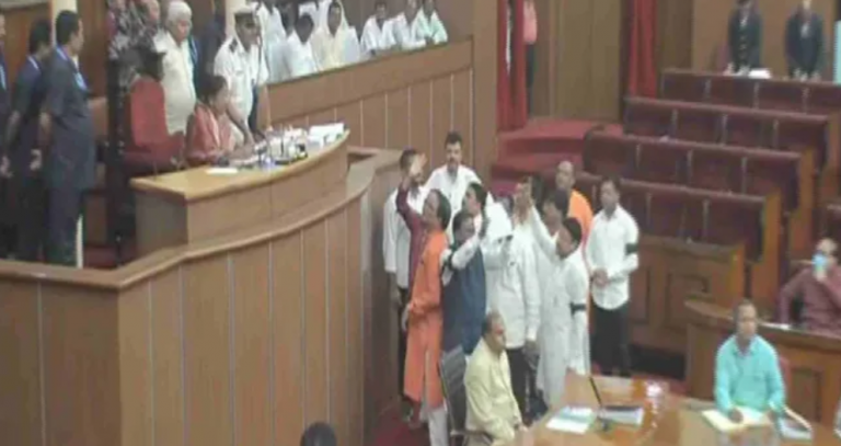 Odisha Assembly Adjourned Till 4 PM Amid Pandemonium By BJP MLAs