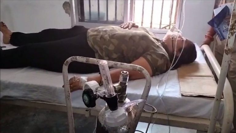 Lady Police Officer Injured