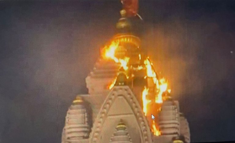 BJP Chief JP Nadda Evacuated From Ganesh Pandal After Fire Breaks Out