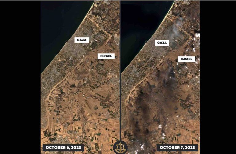 Israel Denies Humanitarian Truce, Shares Satellite Image Showing Damage In Hamas Attack