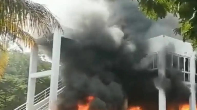 [Watch] Maratha Quota Protesters Set On Fire NCP MLA Prakash Solanke’s Maharashtra Home