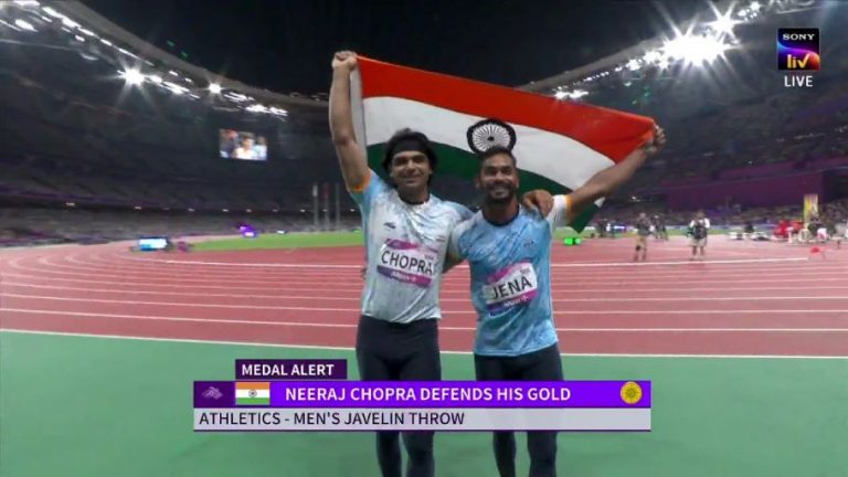 Neeraj chopra gold, Kishore Jena silver