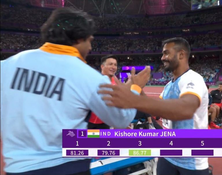 Neeraj congratulates Jena