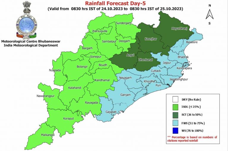 Low Pressure Over Bay To Turn Into Depression By Oct 22; Squally Weather Off Odisha Coast From Oct 24
