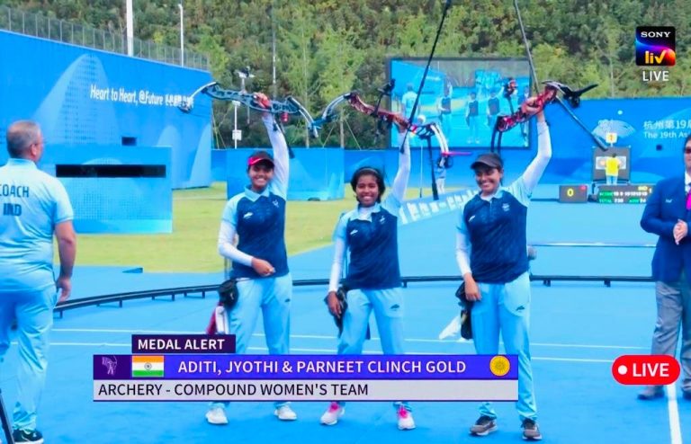 Asian Games 2023: Jyothi Vennam, Aditi Swami And Parneet Kaur Clinch Gold Medal In Compound Archery