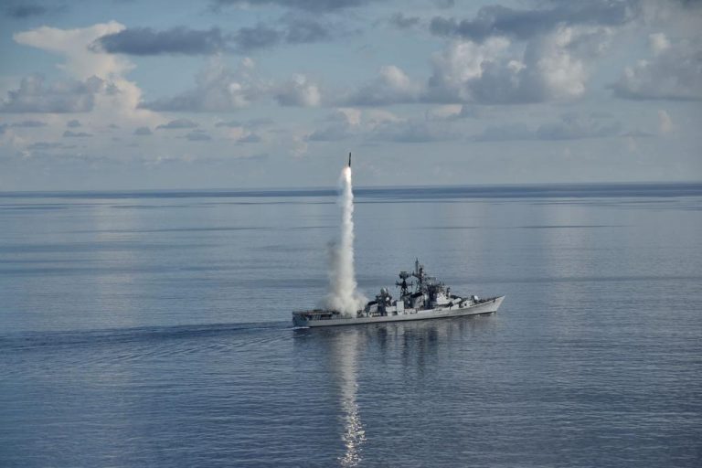Indian Navy Successfully Test Fires BrahMos Missile From Destroyer In Bay Of Bengal