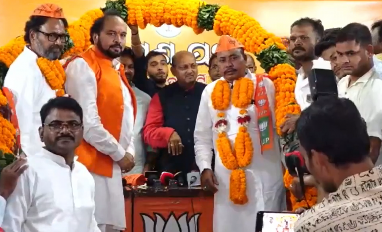 Former BJD & Congress Leaders, Ex-IRS Officer, Royal Family Member Join BJP In Bhubaneswar