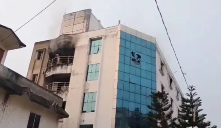 Fire Breaks Out At Private College Building In Bhubaneswar