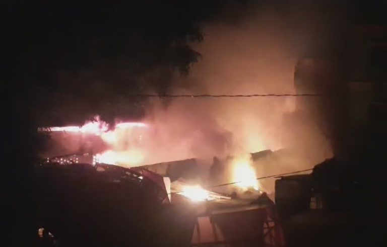Fire Caused By ‘Cracker’ Engulfs Tent House Godown In Odisha’s Baripada