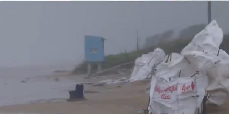 Cyclone ‘Michaung’ Crossing Andhra Coast With Wind Speed Of 110Kmph, To Weaken In 2 Hours