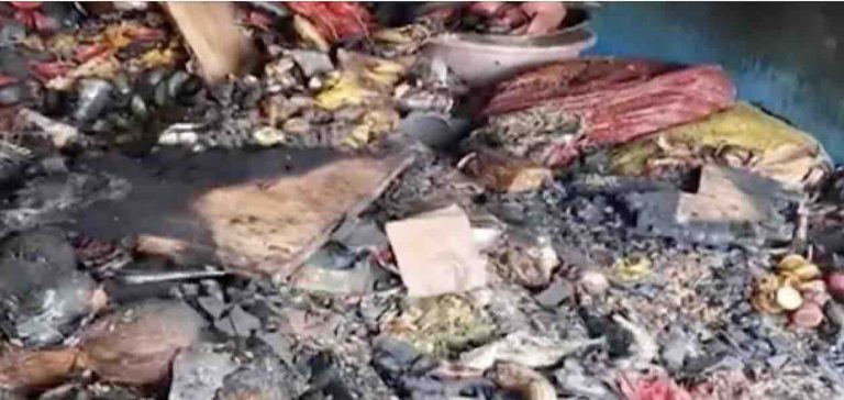 11 Shops Reduced To Ashes In Major Fire Near Kalinga Stadium In Bhubaneswar