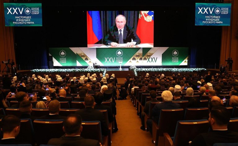 Vladimir Putin Urges Russian Women To Have “8 Or More” Children