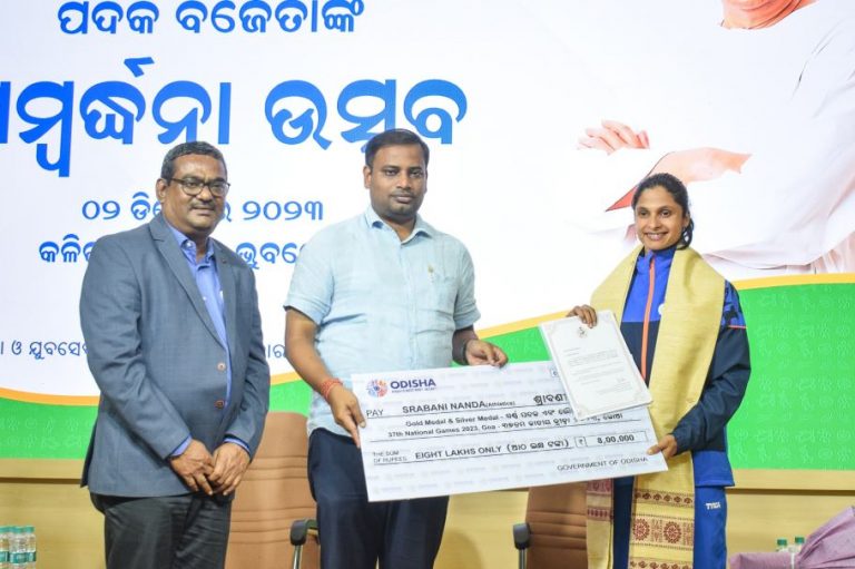 Srabani Nanda felicitated