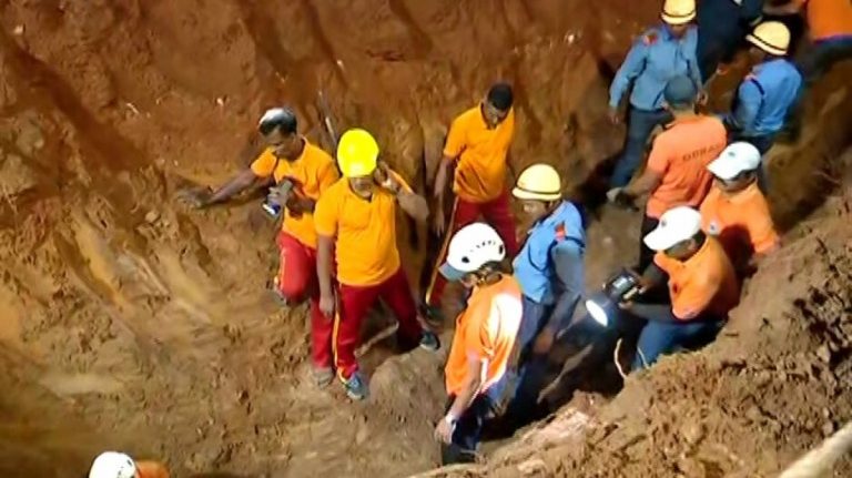 baby rescued from borewell