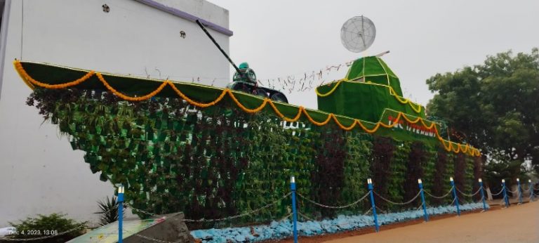 INS vikrant with scrap materials