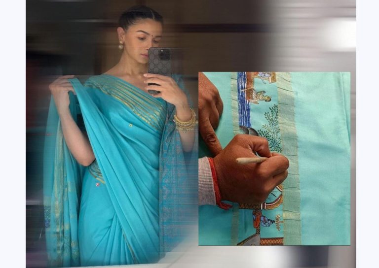 Odisha’s Pattachitra Art Adorned Alia Bhatt’s Ramayan-Themed Saree At Ayodhya