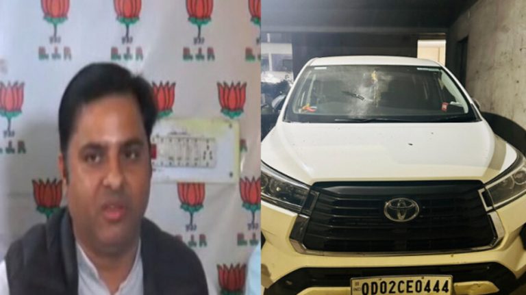 Vehicle Stoned At BJP State Secy’s Residence In Odisha’s Jharsuguda