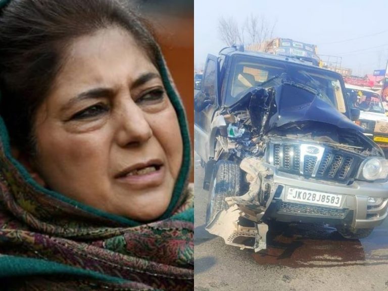 Mehbooba Mufti's car crash