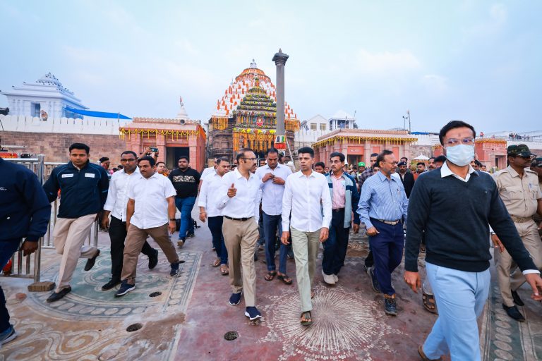 Nabin Odisha Chairman V K Pandian Inspects Puri Heritage Corridor Project Work Ahead Of Inauguration
